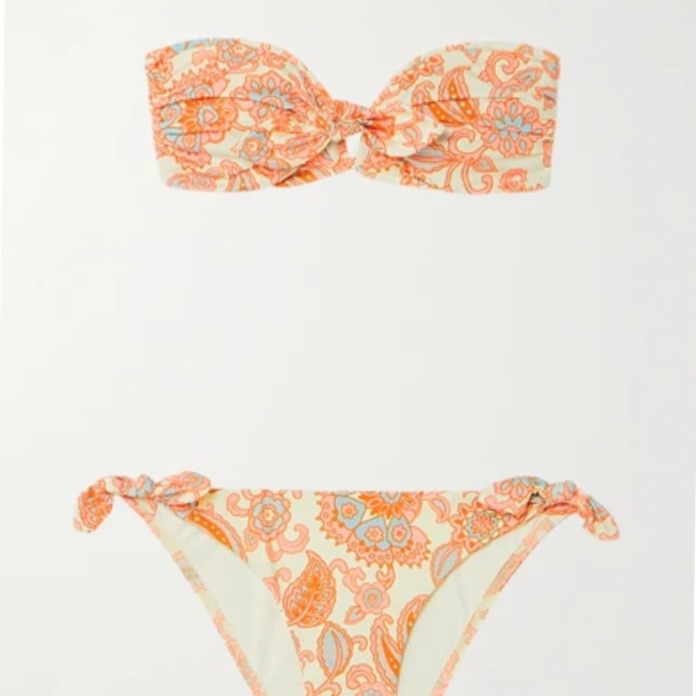 Zimmerman orange paisley bikini - size 1